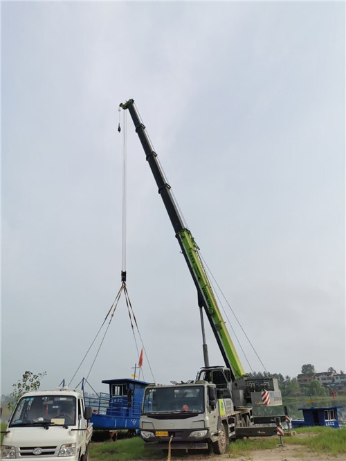 泉港区桥梁建设吊装案例